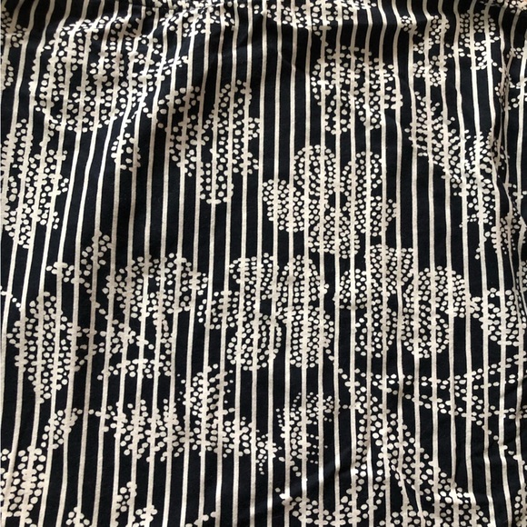 Zara Floral Print Stripe Cropped Long Sleeve Top in Navy & White Size M - Picture 7 of 9